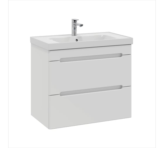 Тумба с раковиной RUVANN BRAVA 70 + Грейс 70 подвесная Т.BRAVA.П-70П-KIT-GRE