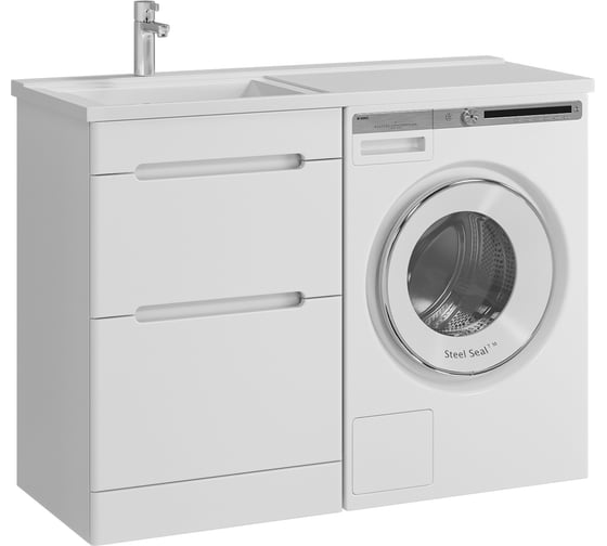 Тумба с раковиной RUVANN DUET 60 + Космос 120 левый напольная Т.DUET.П-60Н-KIT-KOS120L