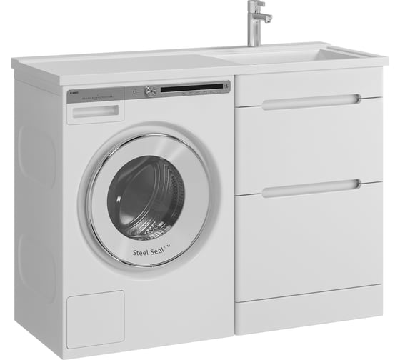Тумба с раковиной RUVANN DUET 50 + Космос 110 правый напольная Т.DUET.П-50Н-KIT-KOS110P