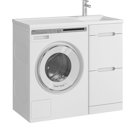 Тумба с раковиной RUVANN DUET 40 + Космос 100 правый напольная Т.DUET.П-40Н-KIT-KOS100P
