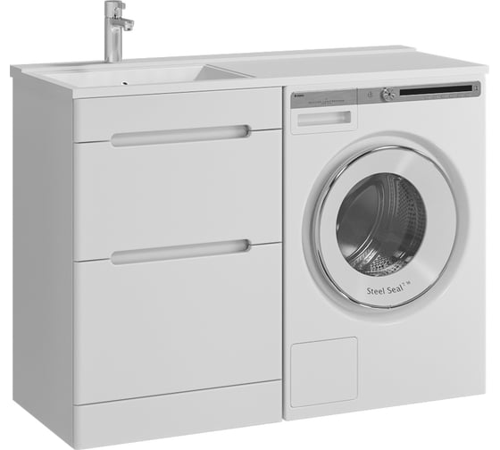 Тумба с раковиной RUVANN DUET 50 + Персона 110 левая напольная Т.DUET.П-50Н-KIT-PER110L