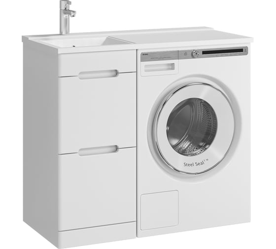 Тумба с раковиной RUVANN DUET 40 + Персона 100 левая напольная Т.DUET.П-40Н-KIT-PER100L