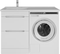 Тумба с раковиной RUVANN DUET 50 + Космос 110 левый напольная Т.DUET.П-50Н-KIT-KOS110L
