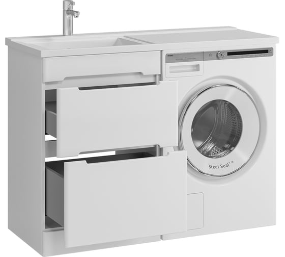 Тумба с раковиной RUVANN DUET 50 + Космос 110 левый напольная Т.DUET.П-50Н-KIT-KOS110L