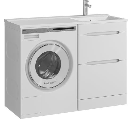 Тумба с раковиной RUVANN DUET 60 + Персона 120 правая напольная Т.DUET.П-60Н-KIT-PER120P
