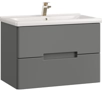 Тумба с раковиной RUVANN YUVA 80 + Миранда 80 подвесная Т.YUVA.П-80П-KIT-MIR