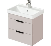 Тумба с раковиной подвесная IKA Alta 60 605х403х530 мм, умывальник FEST 60, кашемир серый 4657821040775