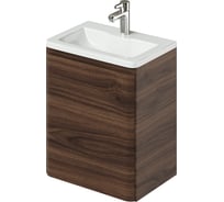 Подвесная тумба с раковиной ИТАНА распашная Roberto 50 498х350х606 Орех Пекан шоколад 4657834371194
