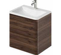 Подвесная тумба с раковиной ИТАНА Roberto 60 597х454х606 Орех Пекан шоколад 4657834371200