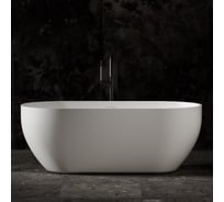 Ванна из искусственного камня ABBER Stein белая матовая AS9613-1.6