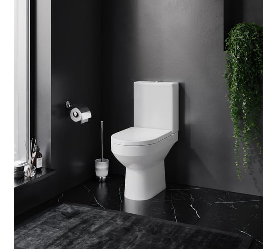 Унитаз-компакт AM.PM Spirit V2.0 FlashClean с сиденьем микролифт C708600SC