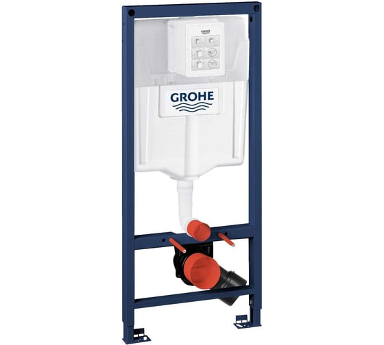 Система инсталляции GROHE Rapid SL 5-в-1 с подвесным унитазом и панелью смыва Arena Cosmopolitan 36503000