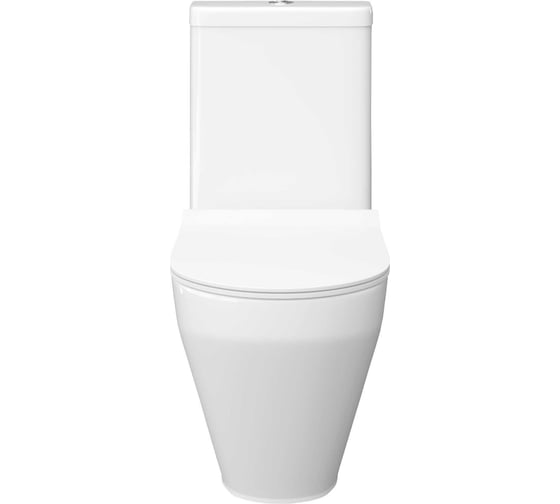 Унитаз-компакт Керамин Бари R Slim МЛ 2-режим (функция EASY Flush EASY Clean) с жестким тонким сиденьем Slim с микролифтом, двухрежимной спускной арматурой (КНР), креплением угловым скрытым и удлинителем гибким CDB00029257