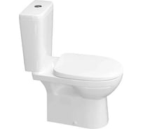 Унитаз-компакт Керамин Альбано R МЛ 2, режим (функция EASY Flush EASY Clean) с жестким сиденьем с микролифтом, с двухрежимной спускной арматурой (КНР) и креплением угловым скрытым CDB00029259