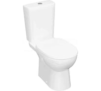 Унитаз-компакт Керамин Альбано R ЖС 2, режим (функция EASY Flush EASY Clean) с жестким сиденьем, с двухрежимной спускной арматурой (КНР) и креплением угловым скрытым CDB00029127