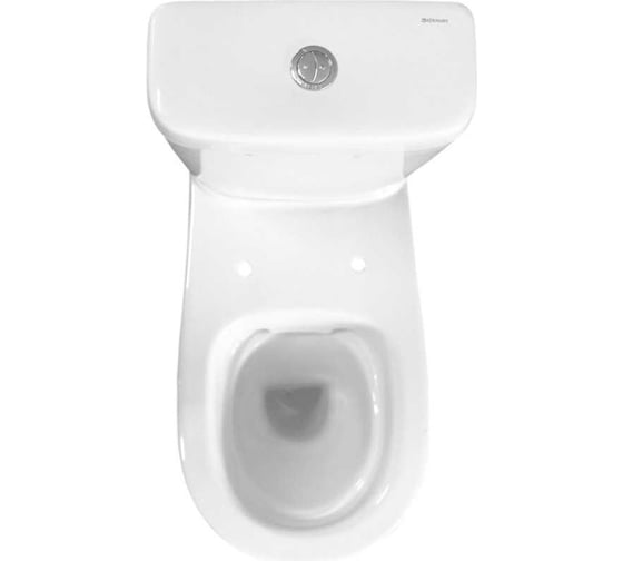 Унитаз-компакт Керамин Альбано R Slim МС Инкоэр (функция EASY Flush EASY Clean) с мягким тонким сидением Slim, с двухрежимной спускной арматурой (РФ) и креплением угловым скрытым CDB00029479