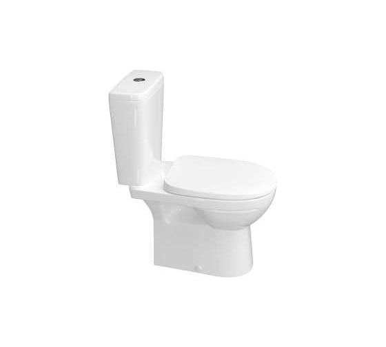 Унитаз-компакт Керамин Альбано R ЖС Инкоэр (функция EASY Flush EASY Clean) с жестким сиденьем, с двухрежимной спускной арматурой (РФ) и креплением угловым скрытым CDB00028453