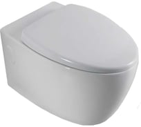 Инсталляция пневматическая с подвесным унитазом CULTO LUNA панель смыва белая, улучшенная каскадная система смыва LUNA_PN_WH