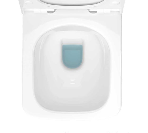 Унитаз-компакт Керамин Тобаго R Slim МЛ 2-режим (функция EASY Flush EASY Clean) с жестким тонким сиденьем Slim с микролифтом, двухрежимной спускной арматурой (КНР), креплением угловым скрытым и удлинителем гибким CDB00029612