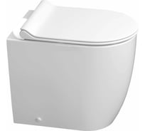Унитаз Керамин Трент R б/п Slim МЛ (унитаз с функцией EASY Flush EASY Clean без полки) с жестким тонким сиденьем Slim с микролифтом и креплением угловым скрытым CDB00030934