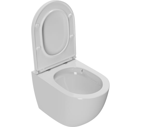 Комплект 6 в 1 Bauedge BAU усиленная инсталляция BAU IDEAL, унитаз подвесной безободковый вихревой Bau Dream Hurricane3, сиденье дюропласт микролифт, клавиша E458103-BL0001-HQ3-E00103