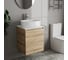 Тумба Bauedge Bau Dream Blackwood 50 с дверцей, раковина BAU Nimb 50x36, смеситель для раковины высокий Hotel Still, нержавеющая сталь SD3042 7