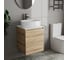 Тумба Bauedge Bau Dream Blackwood 50 с дверцей, раковина BAU Nimb 50x36, смеситель для раковины высокий Hotel Black черный SD3041 12