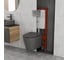 Комплект Bauedge BAU 6 в 1: усиленная инсталляция BAU IDEAL, унитаз подвесной безободковый Bau Nimb темно-серый матовый, сиденье дюропласт микролифт, клавиша BAU Round, хром E458103-BK0001DG-E00113 7