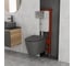 Комплект Bauedge BAU 6 в 1: усиленная инсталляция BAU IDEAL, унитаз подвесной безободковый Bau Nimb темно-серый матовый, сиденье дюропласт микролифт, клавиша BAU Wheel антивандальная, нерж. сталь хром E458103-BK0001DG-E00117 7