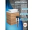 Тумба Bauedge Bau Dream Blackwood 50 с дверцей, раковина BAU Spectrum mini 47х24, выпуск клик клак черный SD3022 12