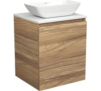 Тумба Bauedge Bau Dream Blackwood 50 с дверцей, раковина BAU Spectrum mini 47x24 SD3019