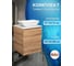 Тумба Bauedge Bau Dream Blackwood 50 с дверцей, раковина BAU Spectrum mini 47x24 SD3019 6