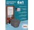 Комплект Bauedge BAU 6 в 1: усиленная инсталляция BAU IDEAL, унитаз подвесной безободковый Bau Stil 51х35 темно-серый матовый, сиденье дюропласт микролифт, клавиша BAU Wheel антивандальная, нерж. сталь хром E458103-BS0002-DG-E00117 13