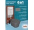 Комплект Bauedge BAU 6 в 1: усиленная инсталляция BAU IDEAL, унитаз подвесной безободковый Bau Stil 51х35 темно-серый матовый, сиденье дюропласт микролифт, клавиша BAU Round Gun gray, серый металлик E458103-BS0002-DG-E00114 14