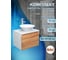 Комплект для ванной Bauedge 3 предмета (тумба Bau Dream Blackwood 60 + раковина BAU Dream D43, белая, смеситель высокий Hotel Still) BD1670 2