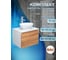 Комплект для ванной Bauedge 3 предмета (тумба Bau Dream Blackwood 60 + раковина овальная BAU Nimb 41x33, белая, смеситель высокий Hotel Still) BD1700 2