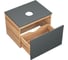 Комплект для ванной Bauedge 3 предмета (тумба Bau Dream Blackwood 60 графит + раковина BAU Cerama 48x37, с отверстием под смеситель, белая, смеситель Cerama) BD2352 3