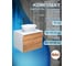 Комплект для ванной Bauedge 3 предмета (тумба Bau Dream Blackwood 60 + раковина овальная BAU Nimb 41х33, белая, смеситель высокий Hotel Black) BD1701 2