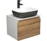 Комплект для ванной Bauedge 3 предмета (тумба Bau Dream Blackwood 60 + раковина BAU Stil Black White 50х40, белая/черная, смеситель высокий Hotel Black) BD1661 1