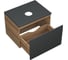 Тумба Bauedge Bau Dream Blackwood 60 графит, 1 ящик, раковина овальная BAU Nimb 55x35, выпуск клик клак белый BD2938 3