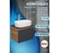Тумба Bauedge Bau Dream Blackwood 60 графит, 1 ящик, раковина овальная BAU Nimb 55х35, смеситель Hotel Stil нерж. сталь BD2936 4