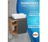 Тумба Bauedge Bau Dream Blackwood 60 правая, графит, раковина BAU Cerama 48х37 белая SD4353 6