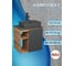 Тумба Bauedge Bau Dream Blackwood 60 правая, графит, раковина BAU Cerama 48х37 темно-серая матовая, смеситель Hotel Black черный SD4369 6
