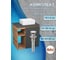 Тумба Bauedge Bau Dream Blackwood 60 правая, графит, раковина BAU Cerama Mini 33х28 белая, выпуск клик клак хром SD4386 6