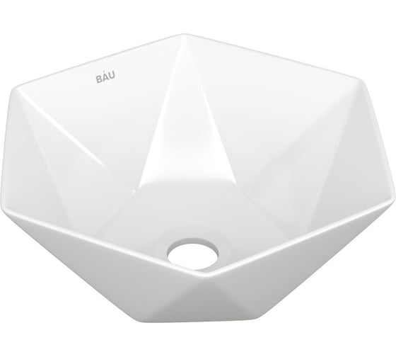 Тумба Bauedge Bau Dream Blackwood 60 правая, графит, раковина BAU Crystal 40х40 SD4279