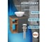 Тумба Bauedge Bau Dream Blackwood 60 правая, графит, раковина BAU Crystal 40х40, выпуск клик клак хром SD4280 5