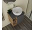 Тумба Bauedge Bau Dream Blackwood 60 правая, графит, раковина BAU Diamond D40, смеситель для раковины высокий Hotel Still, нержавеющая сталь, выпуск клик клак SD4294 10