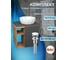 Тумба Bauedge Bau Dream Blackwood 60 правая, графит, раковина BAU Diamond D40, выпуск клик клак белый SD4290 5