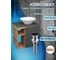 Тумба Bauedge Bau Dream Blackwood 60 правая, графит, раковина BAU Dream D43, выпуск клик клак черный SD4255 5