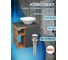 Тумба Bauedge Bau Dream Blackwood 60 правая, графит, раковина BAU Dream D43, выпуск клик клак хром SD4253 5